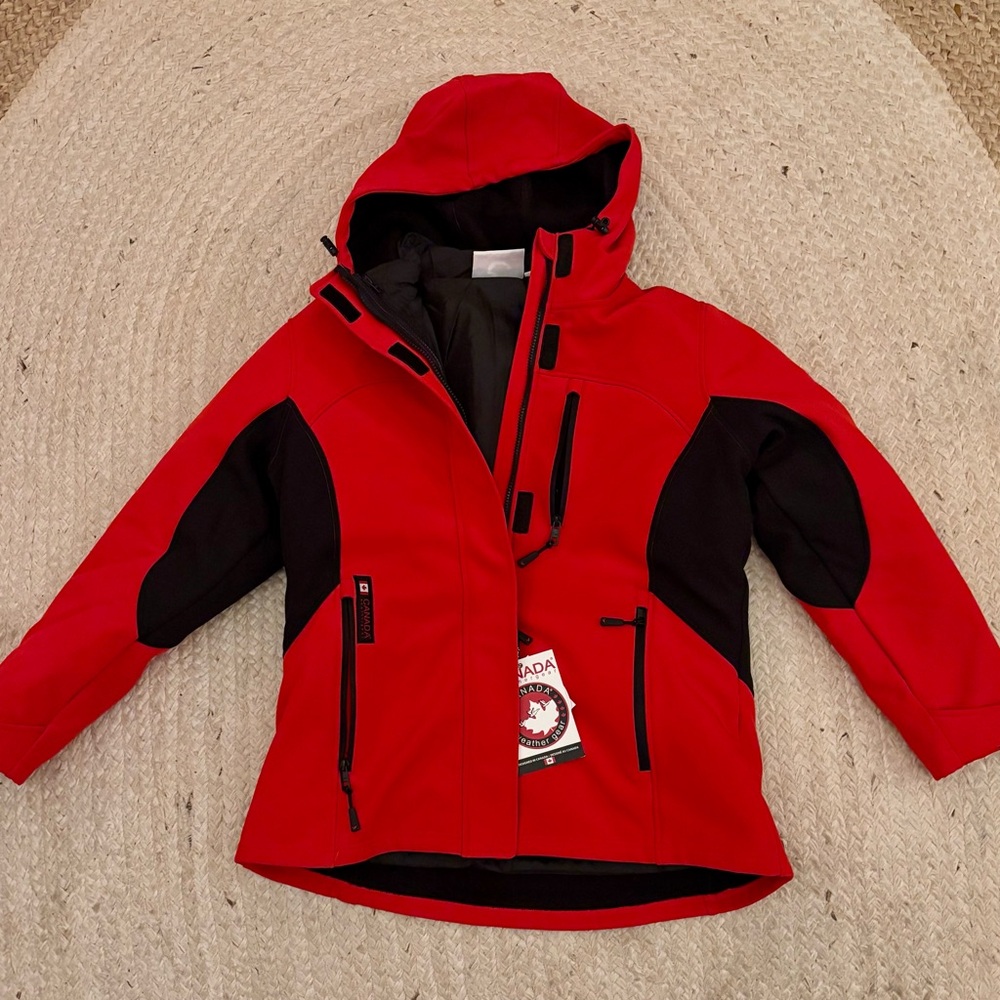 Canada weather gear women’s large winter ski snowboard two layer coat jacket.
